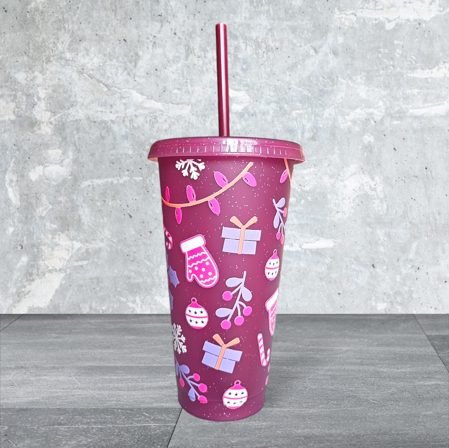 Christmas Mixed Ornaments Cold Cup