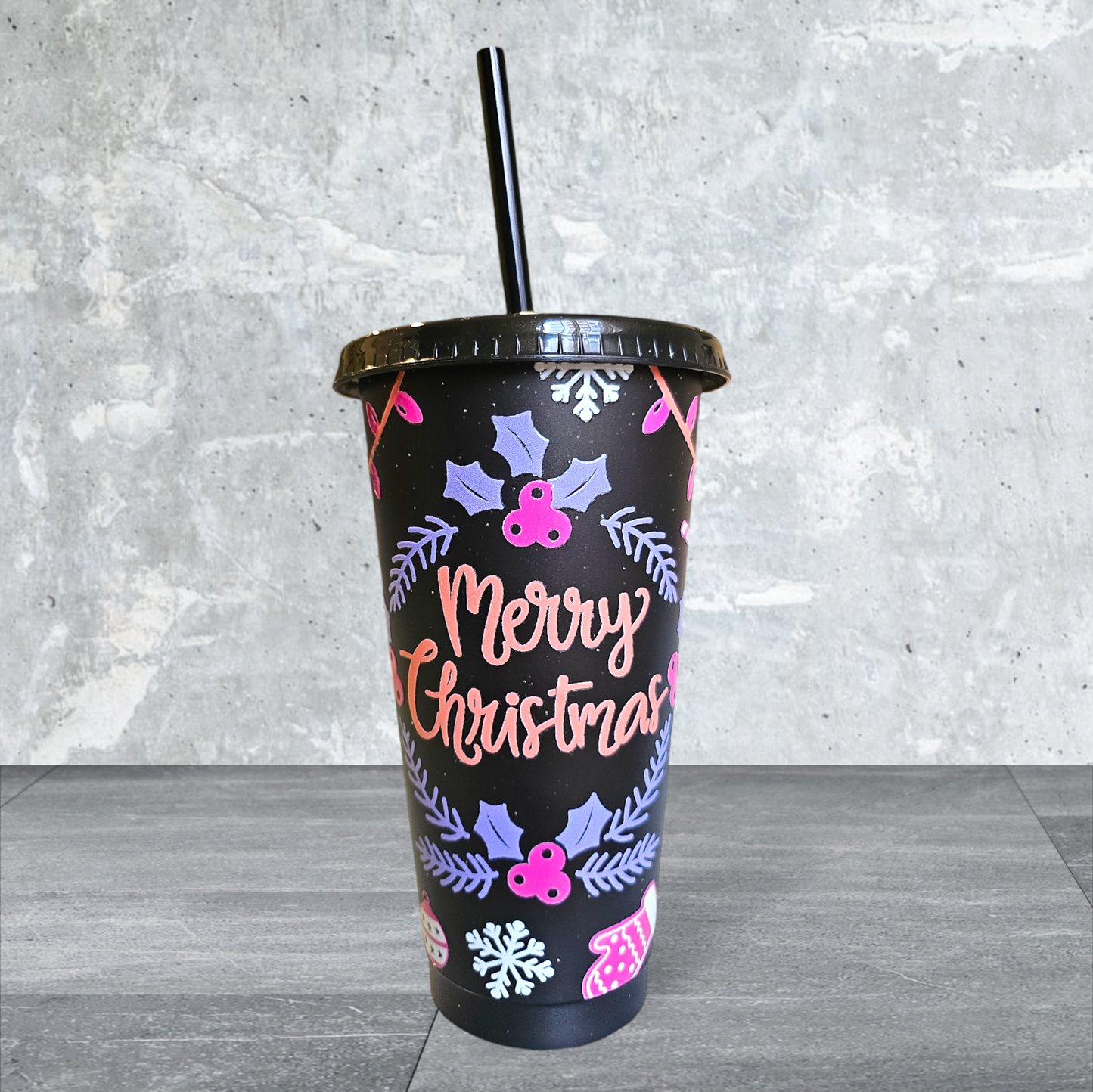 Christmas Mixed Ornaments Cold Cup