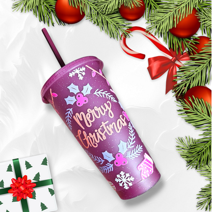 Christmas Mixed Ornaments Cold Cup