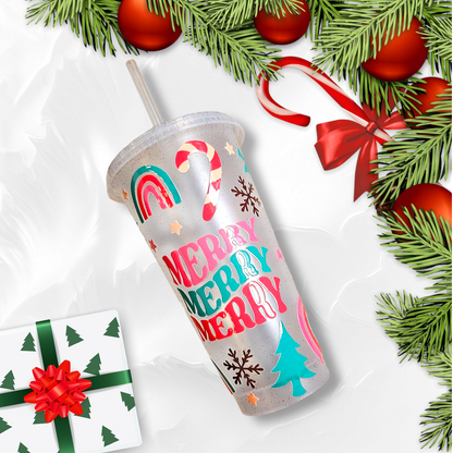Christmas Rainbow Cold Cup